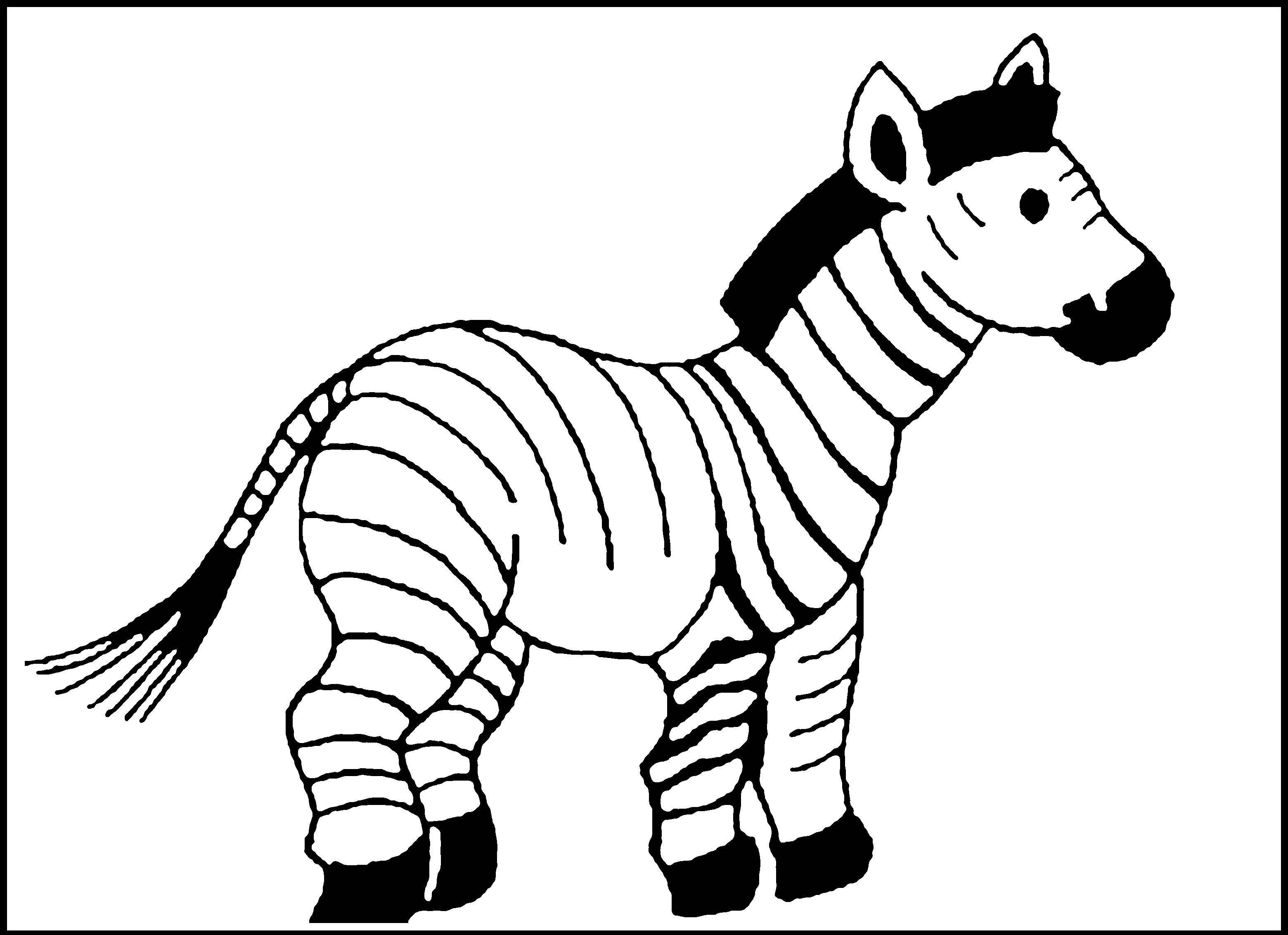 Free Printable Zebra Coloring Pages For Kids | Animal Place