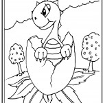 Baby Dinosaur Coloring Pages Image