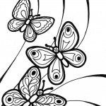 Picture of Butterfly Coloring Page