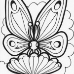 Image of Butterfly Coloring Page for Kids