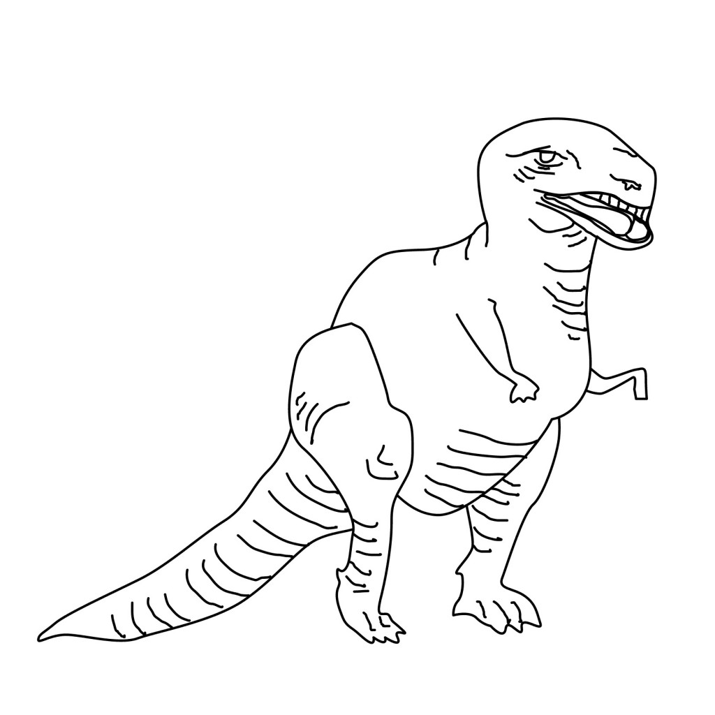 Coloring Page of Dinosaur Photo – Animal Place