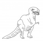 Photo of Coloring Page of Dinosaur