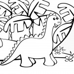 Picture of Coloring Page of Dinosaur