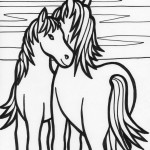 Pictures of Coloring Page of Horse