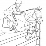 Picture of Coloring Page of Horses