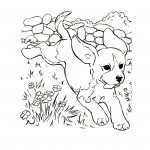 Image of Cute Dog Coloring Pages