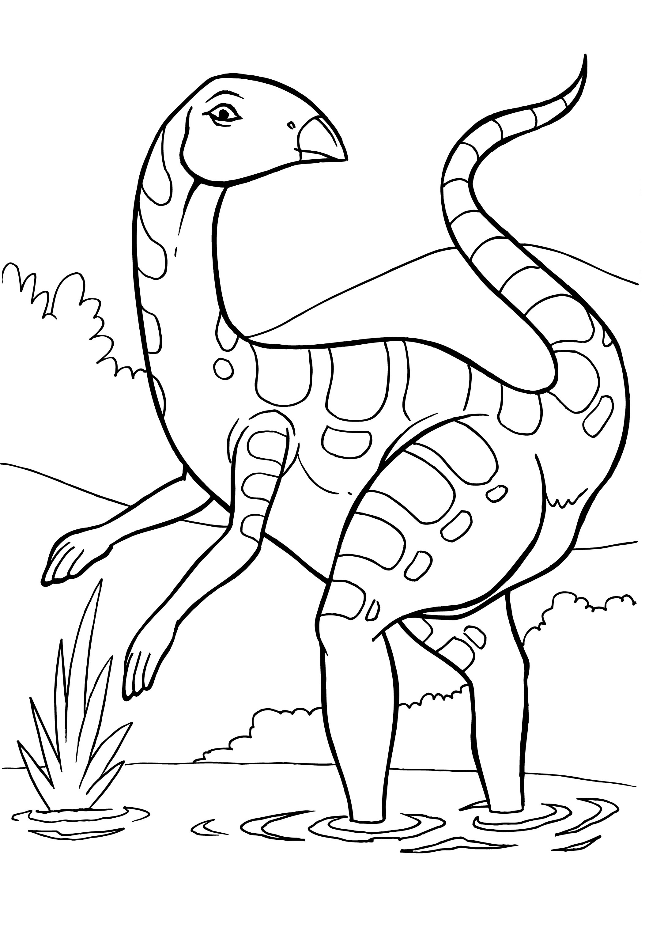 free printable dinosaurs coloring pages for kids