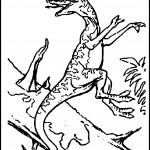 Dinosaur Coloring Page for Kids Image