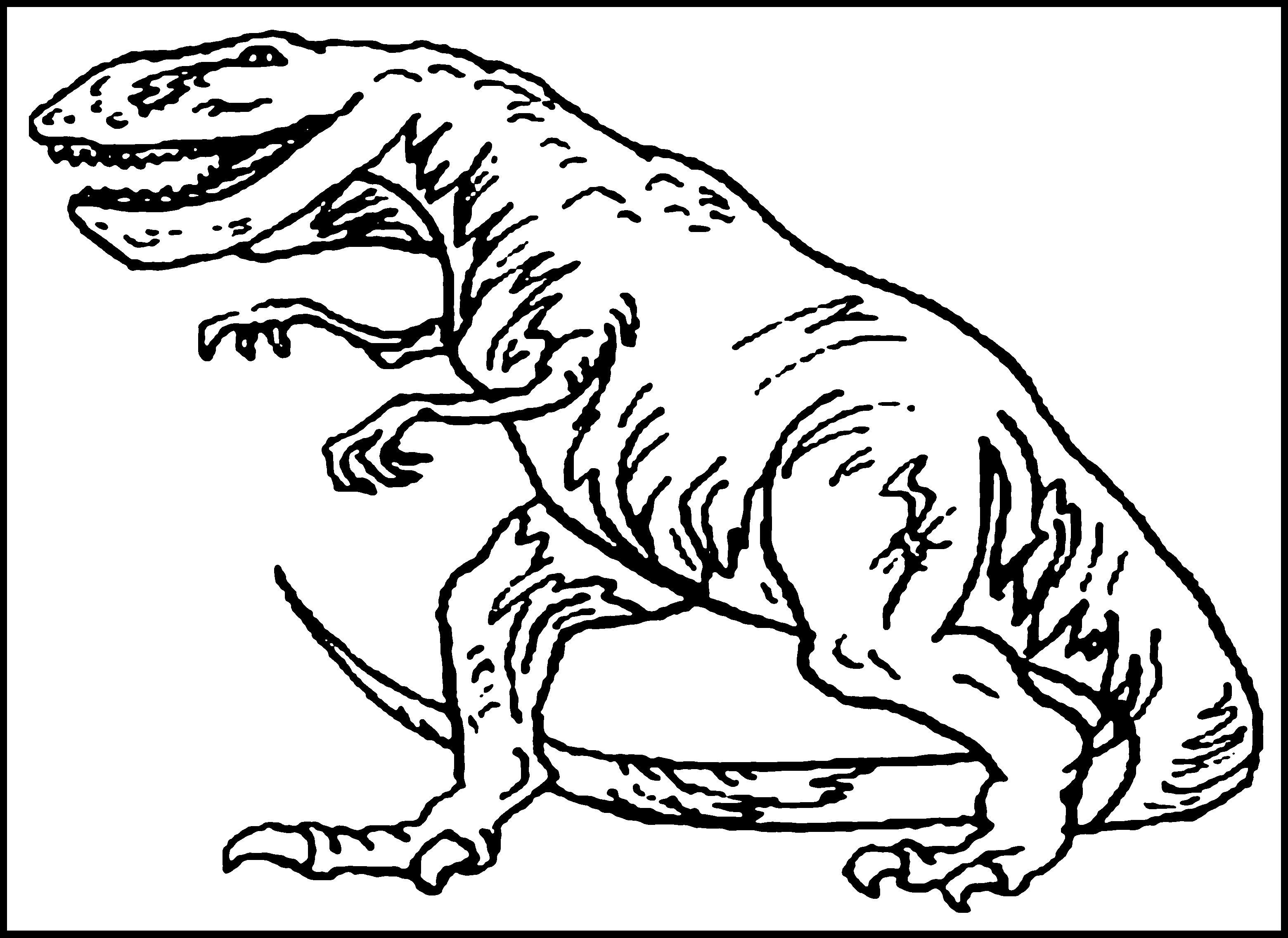 Dinosaur Coloring Pages Fierce Photo