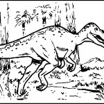 Dinosaur Coloring Pages Hunting Photo