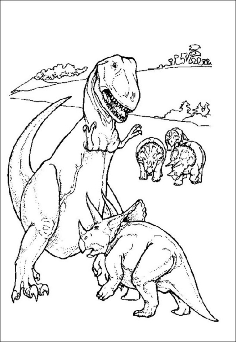 Dinosaur Coloring Pages for Kids Photo – Animal Place