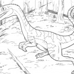 Picture of Dinosaurs Coloring Page