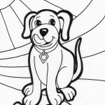 Photo of Dog Coloring Page