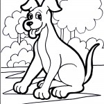 Pictures of Dog Coloring Page
