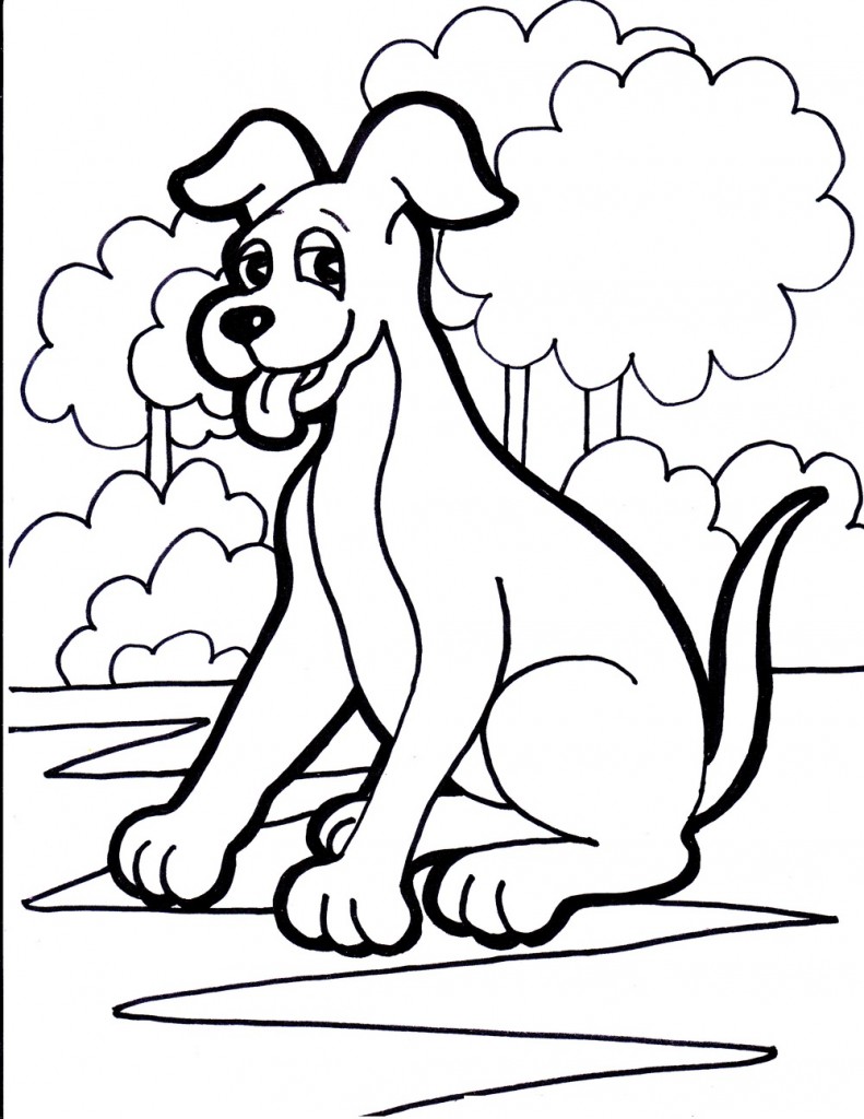 Dog Coloring Page Pictures Animal Place