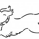 Picture of Dog Coloring Pages for Kids