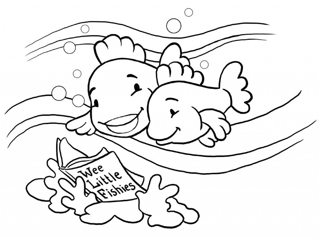 Fish Coloring Page Photo – Animal Place