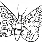 Image of Free Butterfly Coloring Page