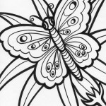 Pictures of Free Butterfly Coloring Page