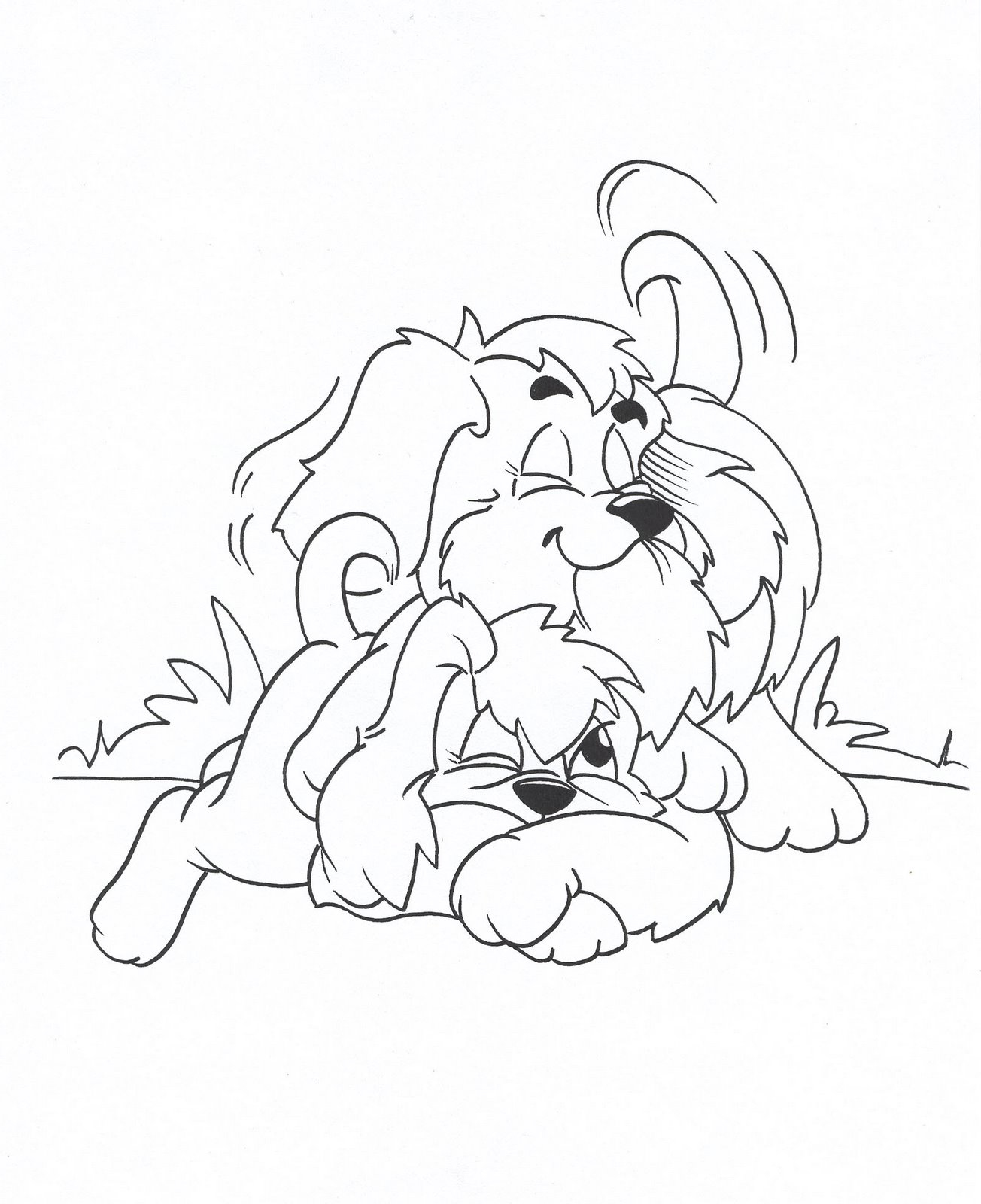 Free Dog Coloring Pages Image – Animal Place