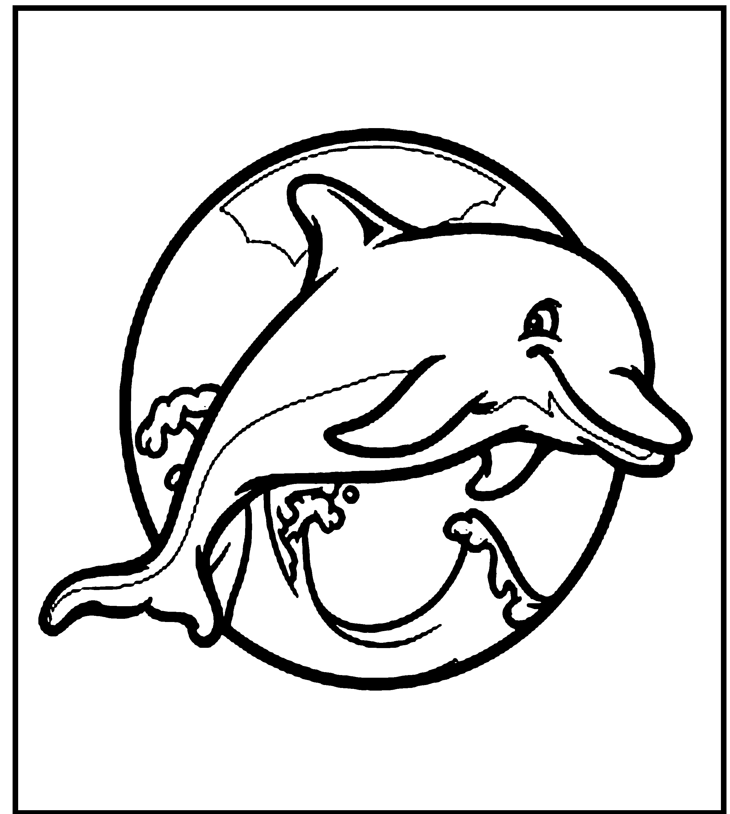 Free Dolphin Coloring Pages for Kids Photos Animal Place
