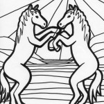 Horses Colouring Pages Picture