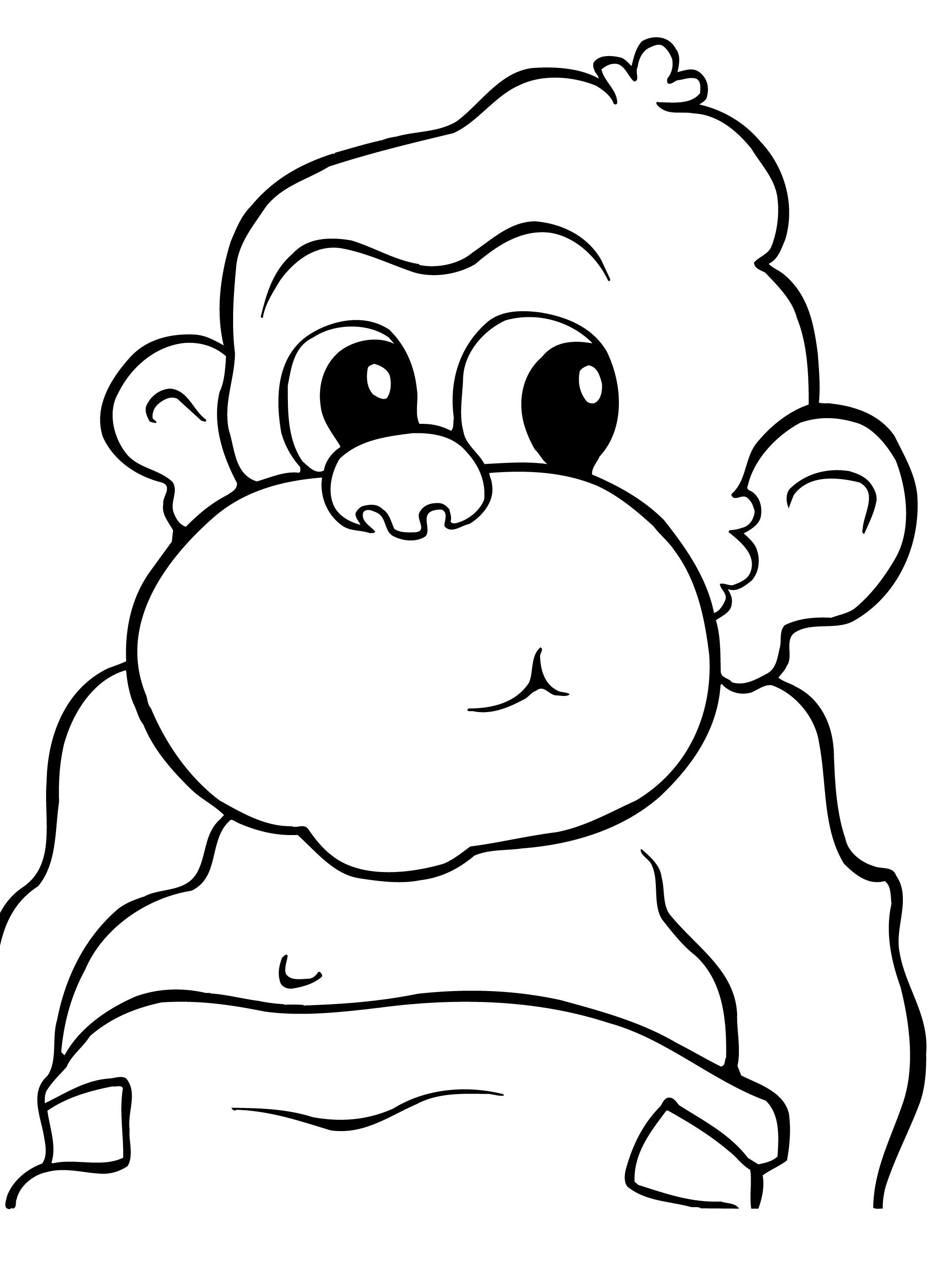 Free Printable Monkey Coloring Pages For Kids  Animal Place