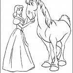 Princess Horse Coloring Pages Image