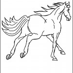 Picture of Running Horse Coloring Pages