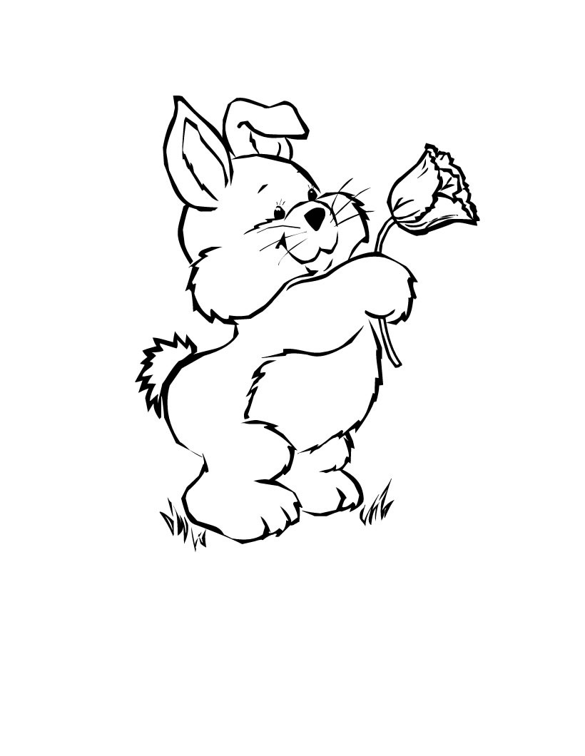 Bunny Rabbit Coloring Pages Pictures – Animal Place