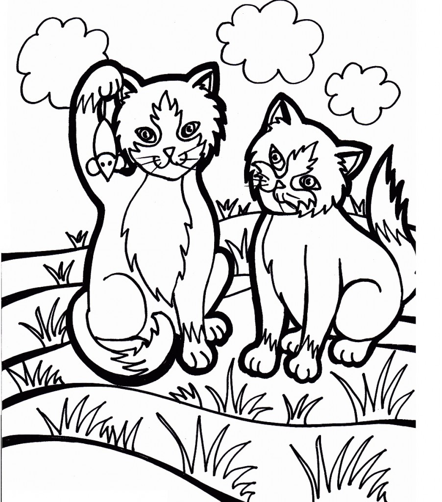 Cat Coloring Pages Images – Animal Place