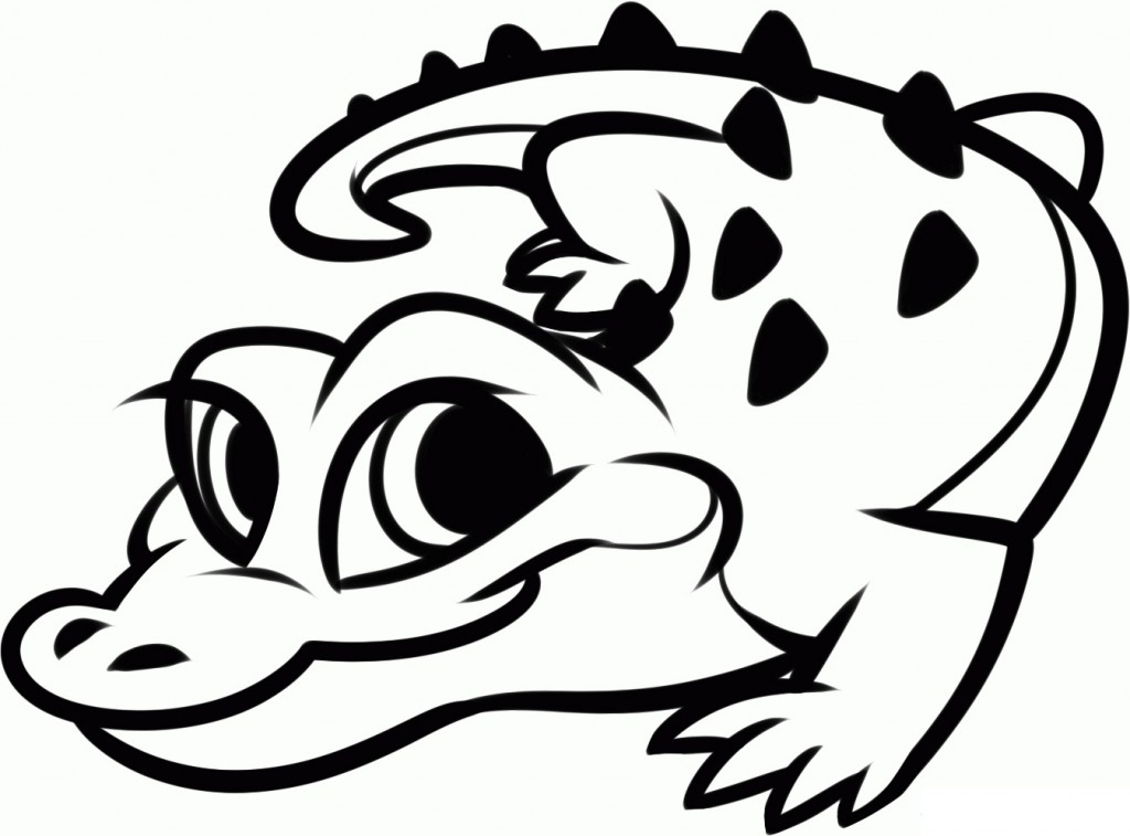 Coloring Page of Alligator Pictures – Animal Place