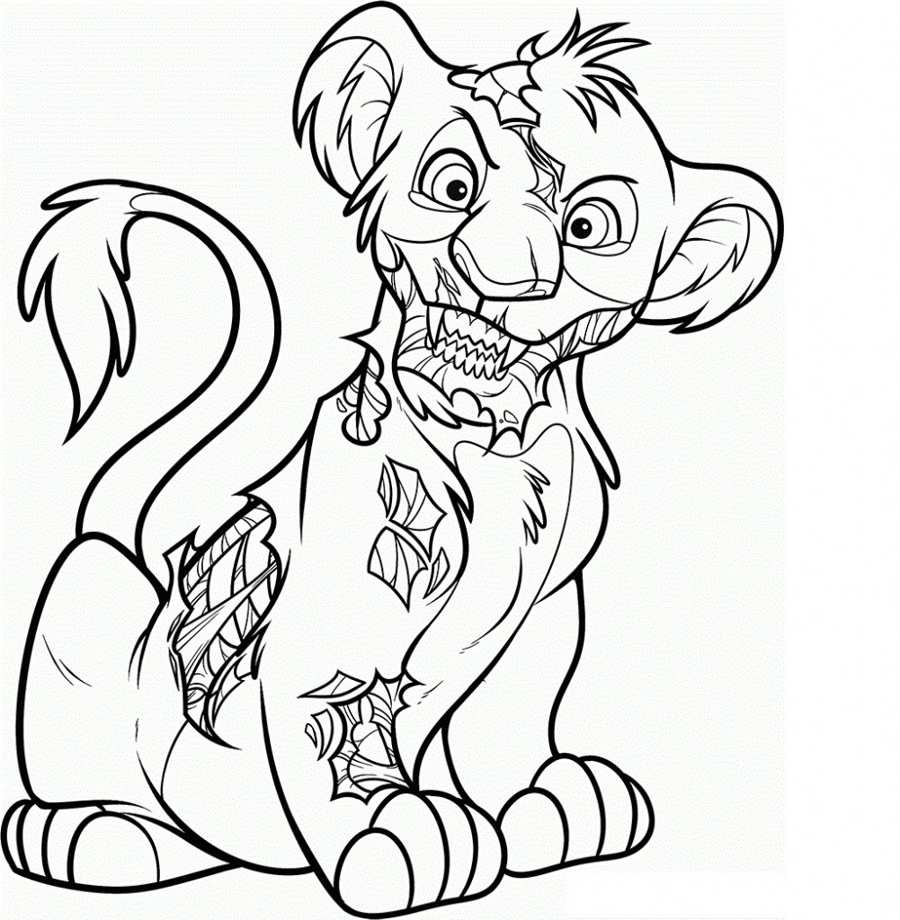 Download Coloring Page of Lion Images - Animal Place