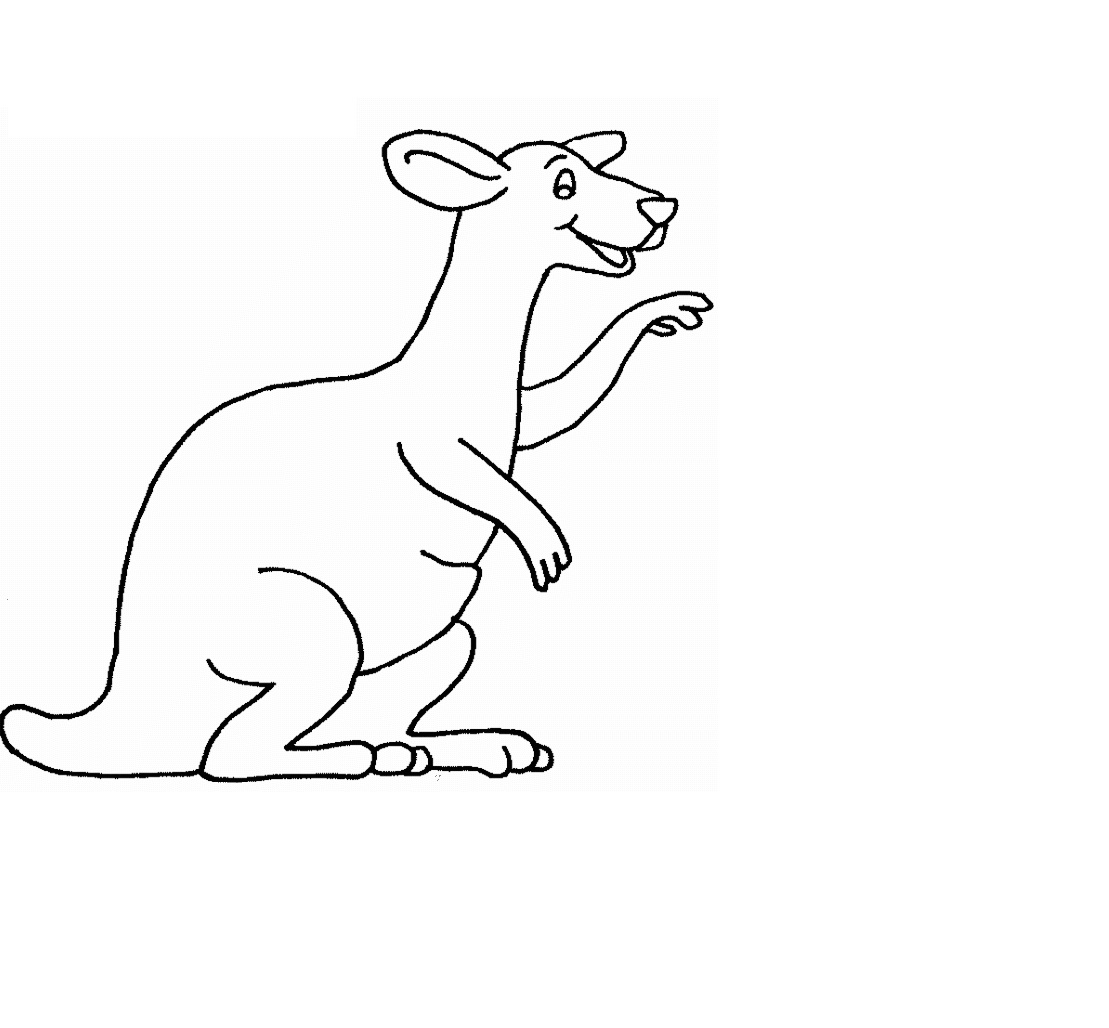 Download Free Printable Kangaroo Coloring Pages For Kids | Animal Place