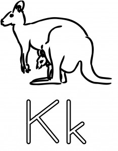 Coloring Pages Kangaroo Picture – Animal Place