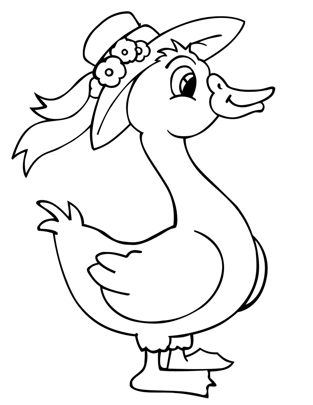 Free Printable Duck Coloring Pages For Kids - Animal Place