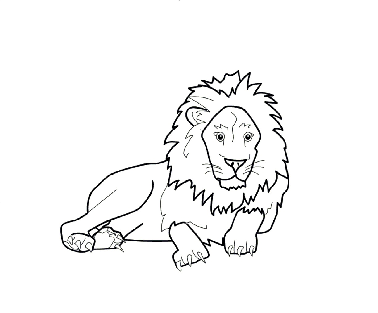 Coloring Pages of Lion Picture – Animal Place