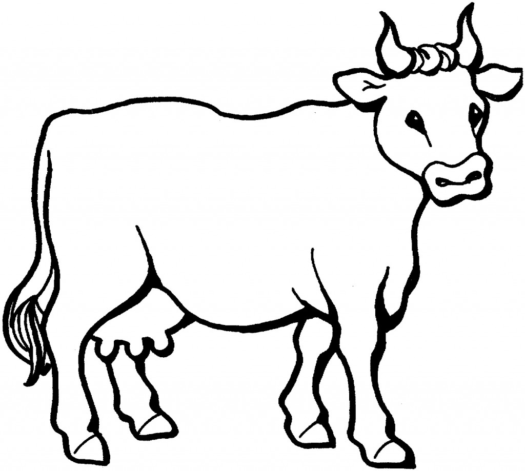 Free Printable Cow Coloring Pages For Kids - Animal Place