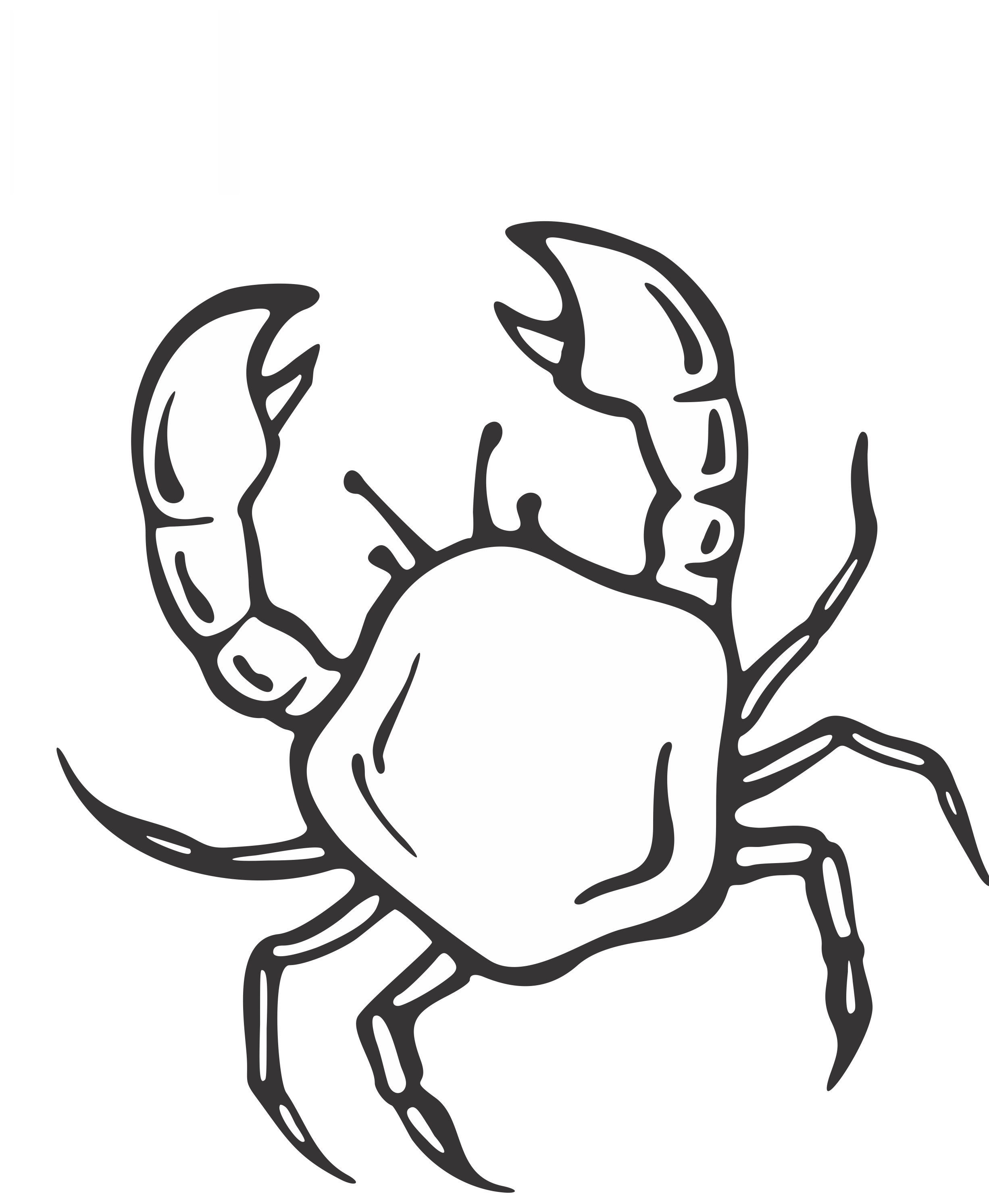 Crab coloring page