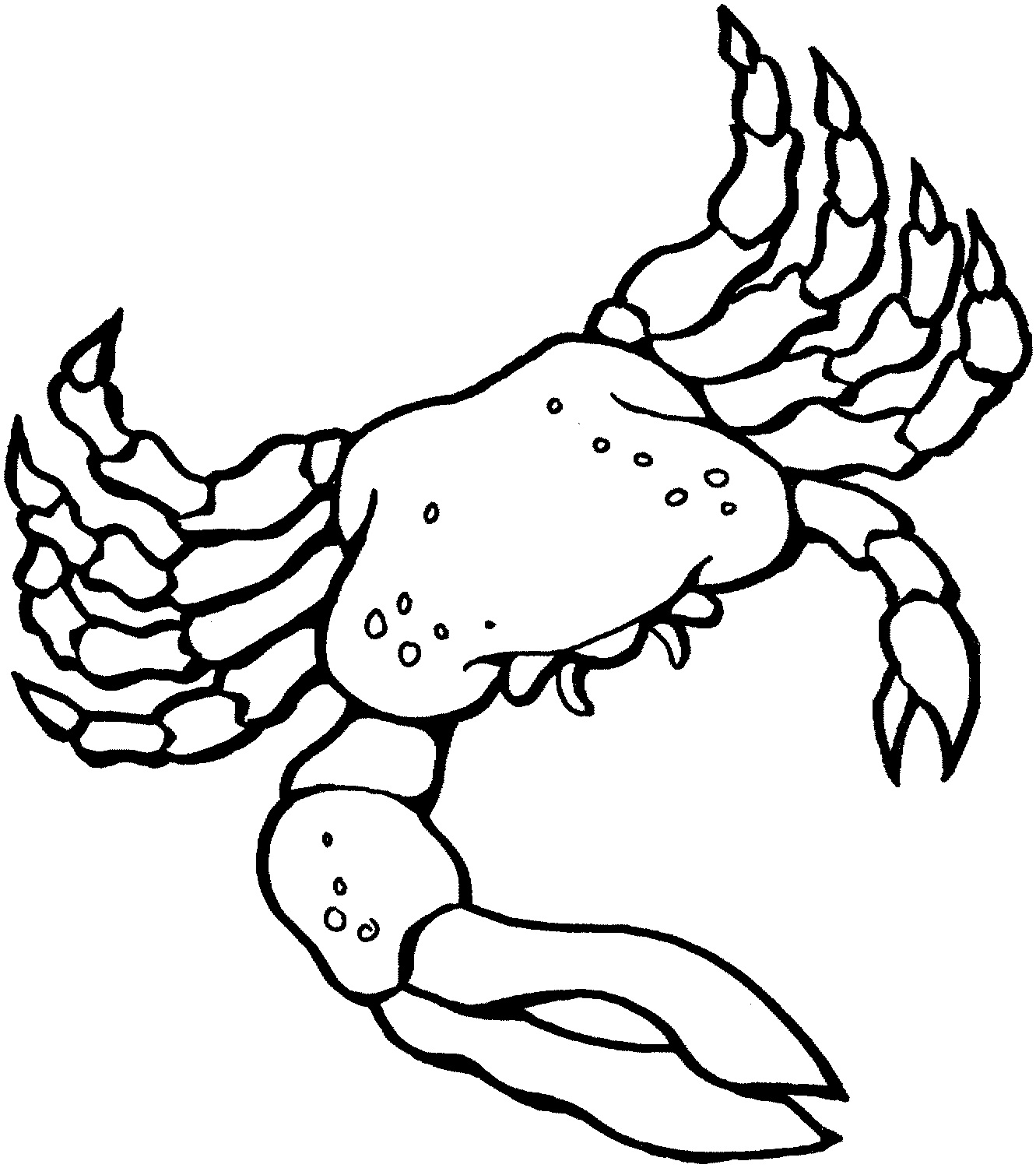 Free Printable Crab Coloring Pages For Kids - Animal Place