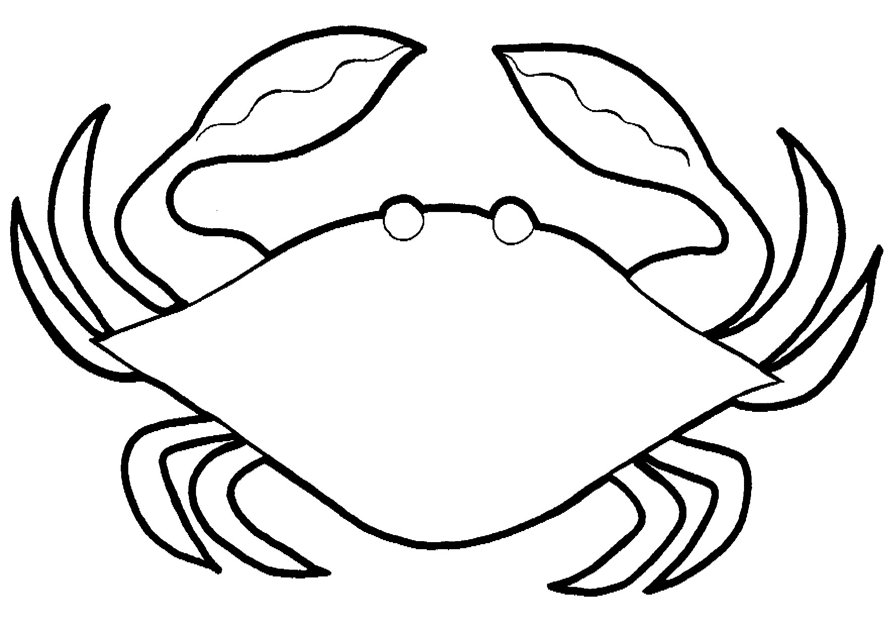 Free Printable Crab Coloring Pages For Kids - Animal Place