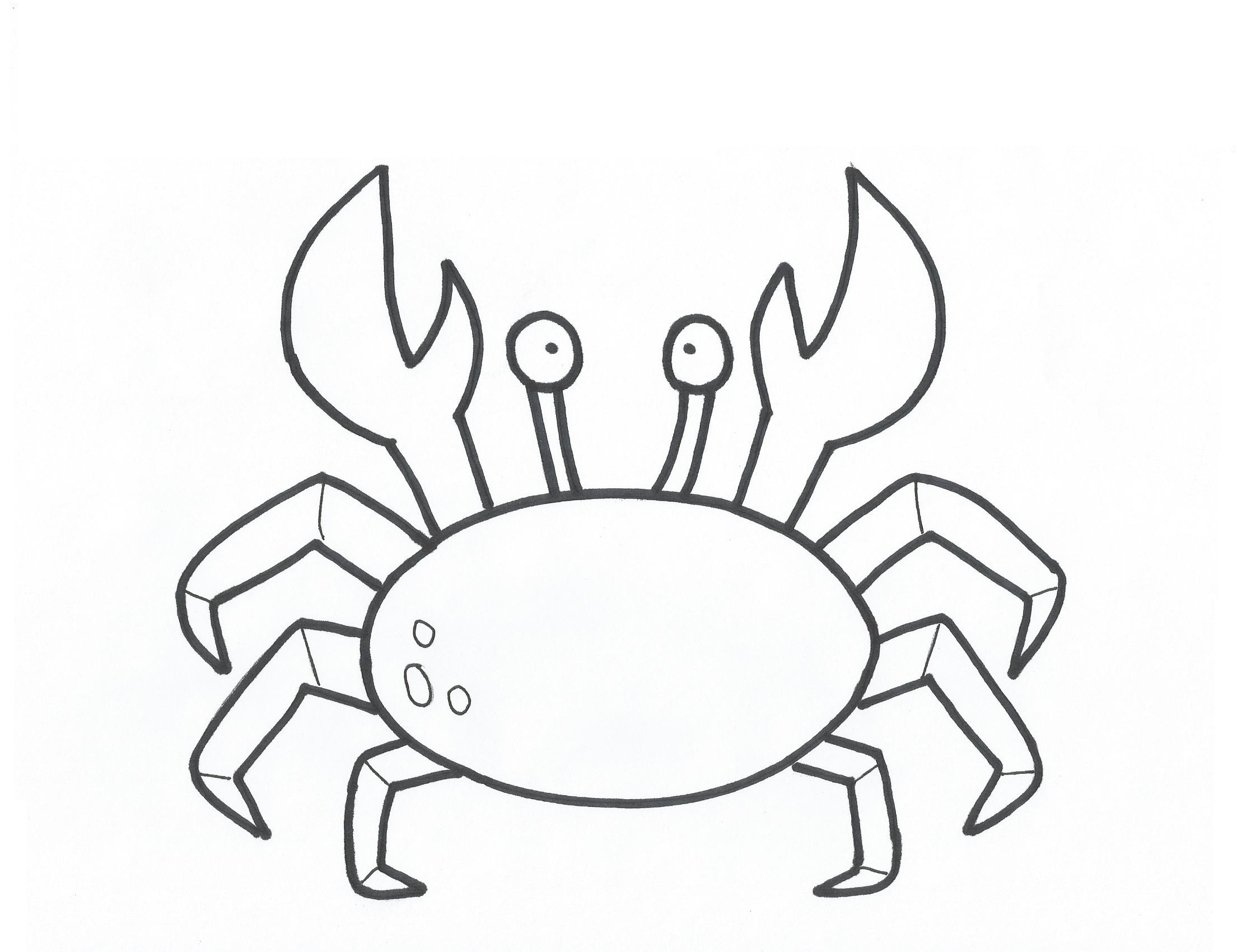 Free Printable Crab Coloring Pages For Kids - Animal Place