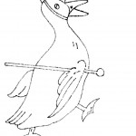 Duck Coloring Pages of Kids Pictures