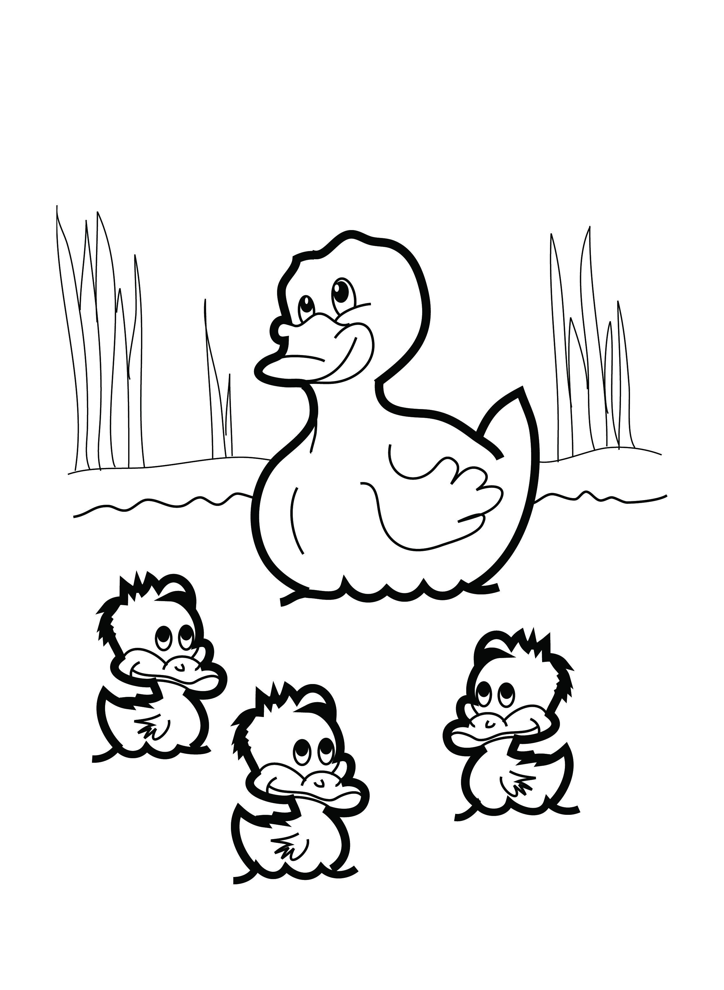 printable-duck-coloring-pages
