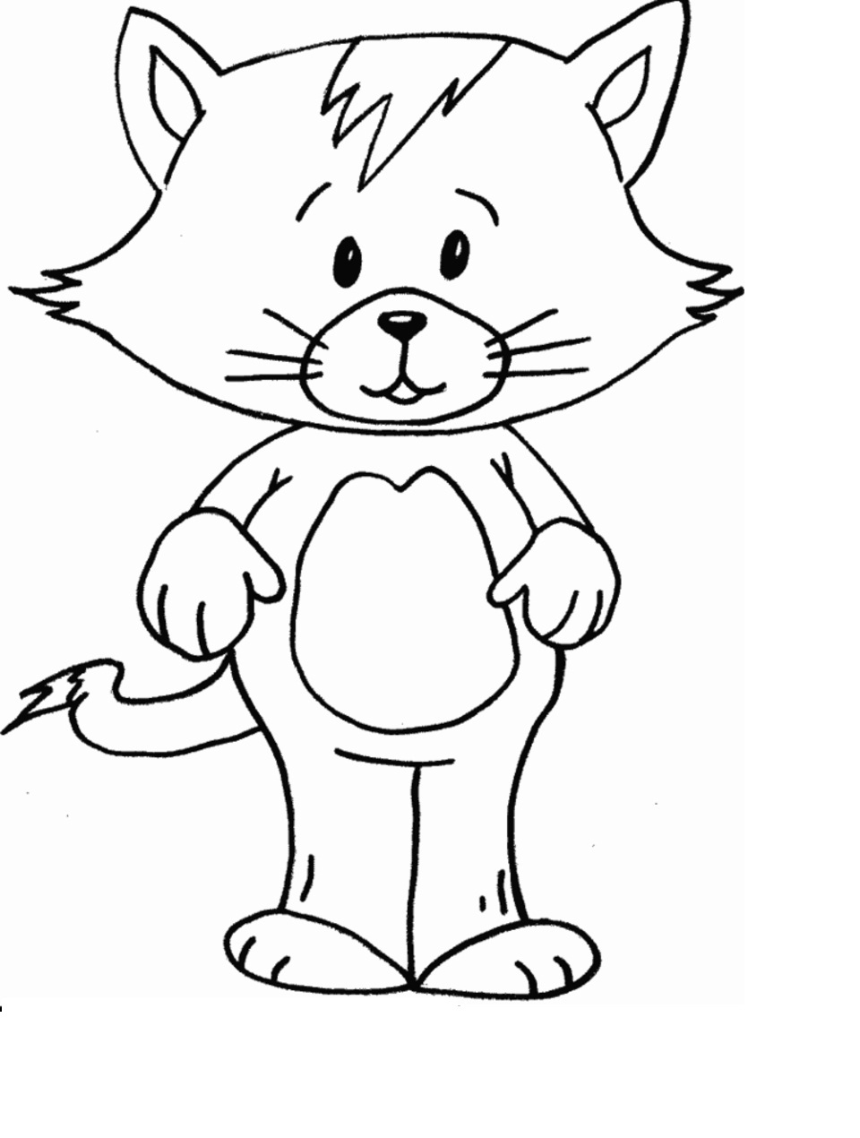 Kitty Cat Coloring Pages Pictures – Animal Place