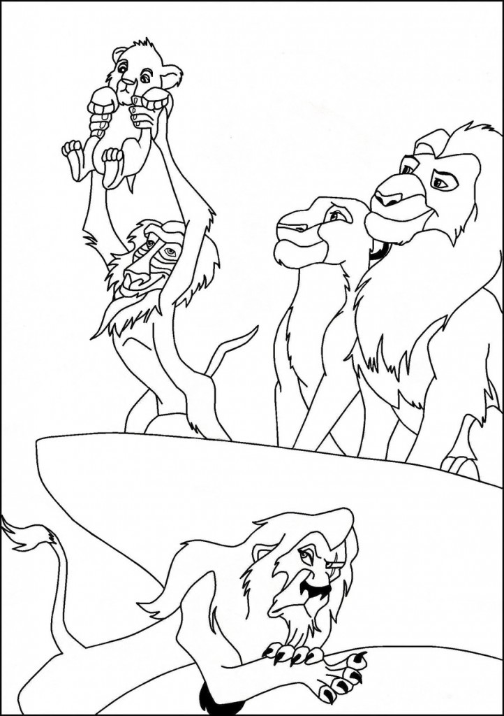 Lion King Coloring Page Picture - Animal Place