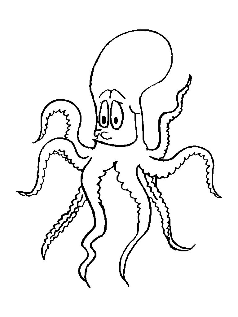 Free Printable Octopus Coloring Pages For Kids - Animal Place