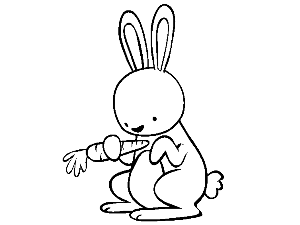 Rabbit Coloring Page Photos – Animal Place