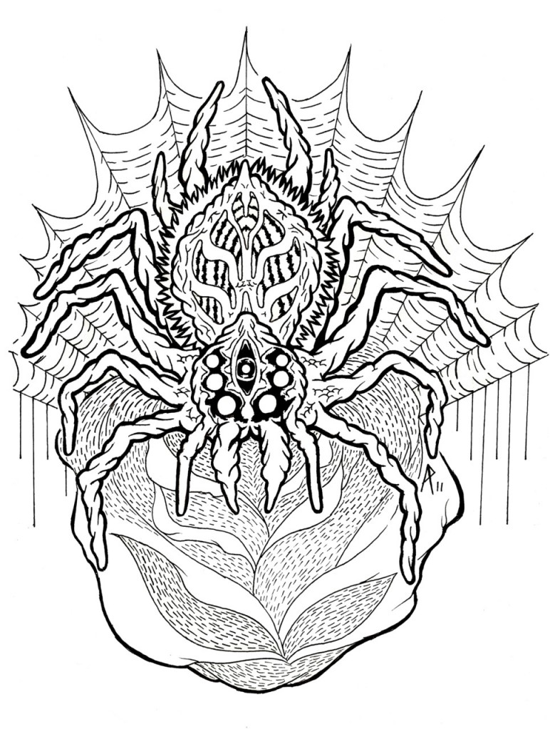 Free Printable Coloring Pages Of Spiders