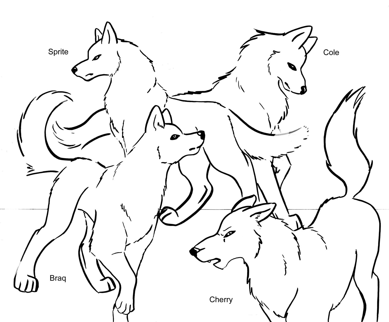 Anime Wolves Coloring Pages - Get Coloring Pages